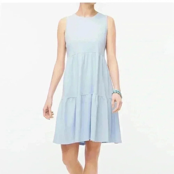 J. Crew Factory Dresses & Skirts - J. Crew Women's Tiered Soft Knit Dress Arctic Blue Size M